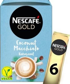 Nescafé Gold Coconut Macchiato Oploskoffie - 6 Doosjes à 6 Zakjes 12 Nescafé Gold Coconut Macchiato Oploskoffie - 6 Doosjes à 6 Zakjes -Eten En Drinken 1005x1200 1