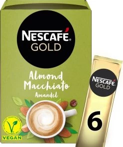 Nescafé Gold Almond Macchiato Oploskoffie - 6 Doosjes à 6 Zakjes -Eten En Drinken 1005x1200