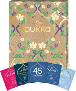 Pukka Relax Kruidenthee Geschenkdoos - 5 Blends Biologische Kruidenthee, Ook Leuk Als Verjaardagscadeau - 45 Zakjes - Theedoos - GB-BIO-05 -Eten En Drinken 1009x1200 2
