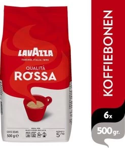 Lavazza Qualita Rossa Koffiebonen - 500 Gram X6 -Eten En Drinken 1016x1200