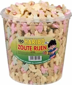 Haribo Zoute Rijen - 150 Stuks -Eten En Drinken 1029x1200