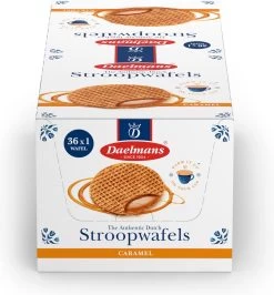 Daelmans Jumbo Stroopwafels - 36 X 1 Stuks (per Stuk Verpakt) - 39 Gram Per Koek