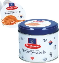 Daelmans Stroopwafels In Delfts Blauw Blik - 230 Gram Per Blik - 8 Stroopwafels Per Blik -Eten En Drinken 1119x1200