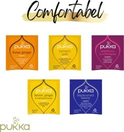 Pukka Support Kruidenthee Geschenkdoos - 5 Blends Biologische Kruidenthee, Ook Leuk Als Verjaardagscadeau - 45 Zakjes - Theedoos - GB-BIO-05 -Eten En Drinken 1124x1200