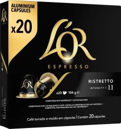L'OR Espresso Ristretto Koffiecups - Intensiteit 11/12 - 10 X 20 Capsules -Eten En Drinken 1129x1200 3