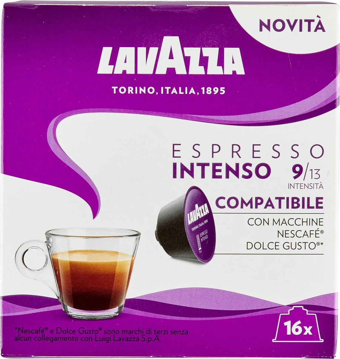 Lavazza Espresso Intenso Capsules - Geschikt Voor Dolce Gusto Apparaat - 16 Stuks X3 4 Lavazza Espresso Intenso Capsules - Geschikt Voor Dolce Gusto Apparaat - 16 Stuks X3 - Afbeelding 2