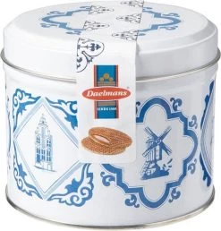 Daelmans Stroopwafels In Delfts Blauw Blik - Doos Met 9 Blikken - 230 Gram Per Blik - 8 Stroopwafels Per Blik (72 Koeken) -Eten En Drinken 1151x1200 2