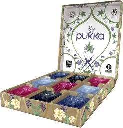 Pukka Relax Kruidenthee Geschenkdoos - 5 Blends Biologische Kruidenthee, Ook Leuk Als Verjaardagscadeau - 45 Zakjes - Theedoos - GB-BIO-05