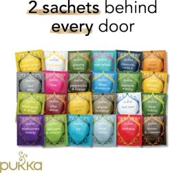Pukka Thee Hardcover Biologische Kerst Adventskalender 2022, Perfect Als Kerstcadeau - 48 Zakjes - 1 Kalender -Eten En Drinken 1181x1200