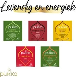 Pukka Active Kruidenthee Geschenkdoos - 5 Blends Biologische Kruidenthee, Ook Leuk Als Verjaardagscadeau - 45 Zakjes - Theedoos - GB-BIO-05 -Eten En Drinken 1185x1200 1