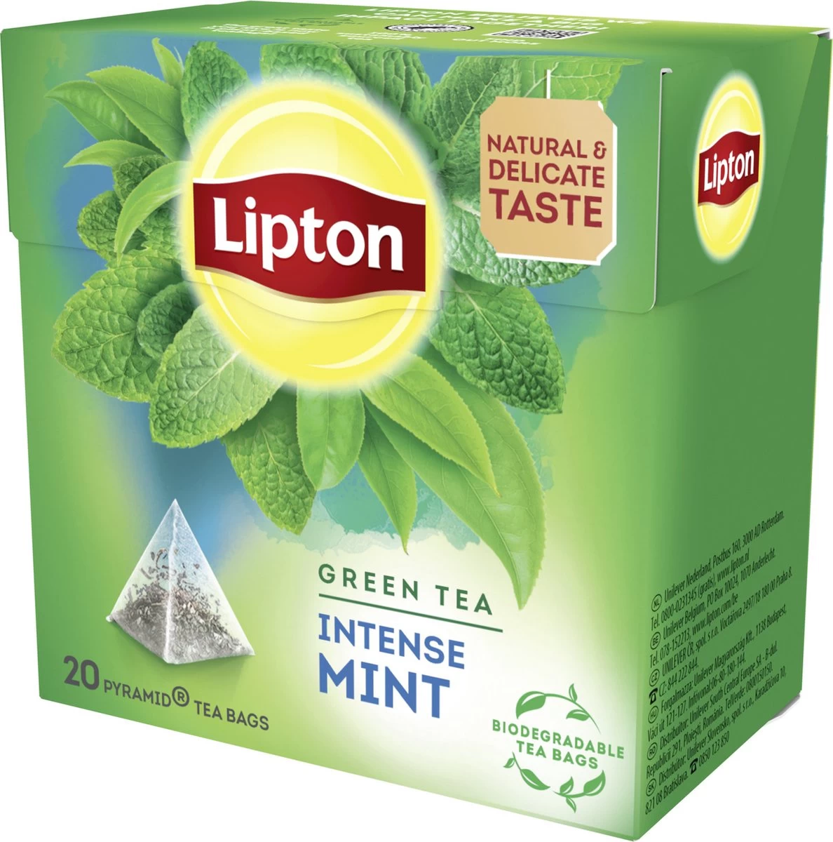 Lipton Intense Mint Groene Thee, Met De Verfrissende Smaak Van Groene Thee En Echte Muntblaadjes - 4 X 20 Zakjes - PL-EKO-03 4 Lipton Intense Mint Groene Thee, Met De Verfrissende Smaak Van Groene Thee En Echte Muntblaadjes - 4 X 20 Zakjes - PL-EKO-03 - Afbeelding 2
