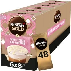 Bestsellers 7 NESCAFE GOLD White Choc Cappuccino 6 Doosjes à 8 Zakjes