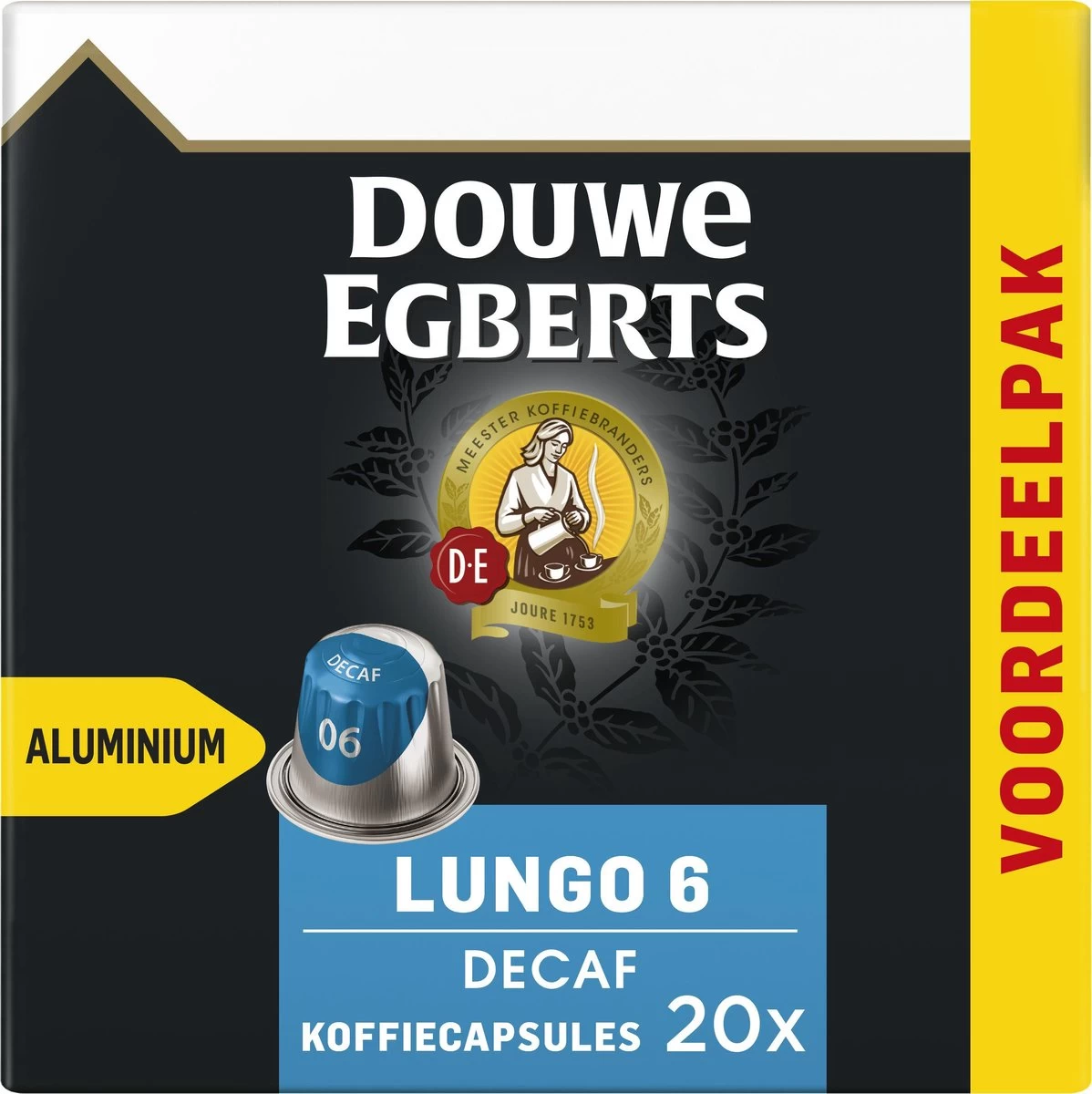 Douwe Egberts Lungo Decaf (6) - 10 X 20 Koffiecups 4 Douwe Egberts Lungo Decaf (6) - 10 X 20 Koffiecups - Afbeelding 2