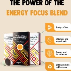 Cupplement Energy/Focus Blend Dark Roast Espresso - 10 Nespresso Koffiecups - Koffie Met Vitamines, Extra Cafeïne En Superfoods - Duurzame Biologische Afbreekbare Koffie Capsules 10 Cupplement Energy/Focus Blend Dark Roast Espresso - 10 Nespresso Koffiecups - Koffie Met Vitamines, Extra Cafeïne En Superfoods - Duurzame Biologische Afbreekbare Koffie Capsules -Eten En Drinken 1198x1200 8