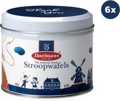 Stroopwafel Cadeau Blik 'Thank You' - Doos Met 6 Blikjes - 230 Gram Per Blik - 8 Stroopwafels Per Blik (48 Koeken ) -Eten En Drinken 1200x1007
