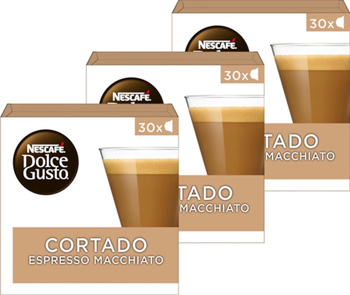 Nescafé Dolce Gusto Cortado Espresso Macchiato Capsules - 90 Koffiecups 3 Nescafé Dolce Gusto Cortado Espresso Macchiato Capsules - 90 Koffiecups