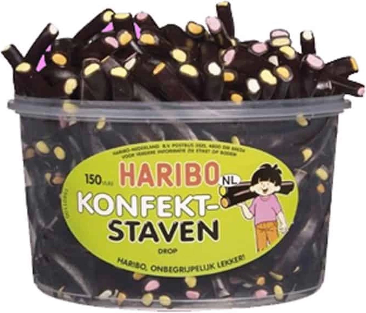 Haribo Konfekstaven - 150 Stuks 5 Haribo Konfekstaven - 150 Stuks - Afbeelding 3