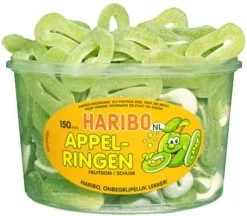 Haribo Appelringen - 150 Stuks -Eten En Drinken 1200x1047 2