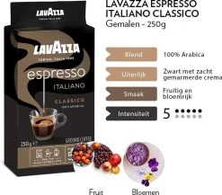 Lavazza Espresso Italiano Classico Gemalen / Filterkoffie - 8 X 250 Gram -Eten En Drinken 1200x1053 2