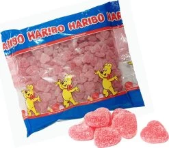 Haribo Frambozenhartjes 1 Kg - Harten - Hartjes Framboos -Eten En Drinken 1200x1055 1