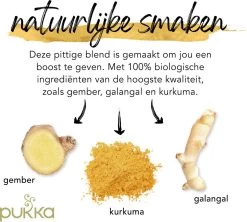 Pukka Three Ginger Thee, Met Kurkuma, Gember En Galangawortel - 4 X 20 Zakjes - GB-BIO-05 13 Pukka Three Ginger Thee, Met Kurkuma, Gember En Galangawortel - 4 X 20 Zakjes - GB-BIO-05 -Eten En Drinken 1200x1077 1
