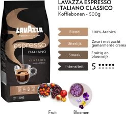 Lavazza Espresso Italiano Classico Koffiebonen - 500 Gram X4 -Eten En Drinken 1200x1082 1