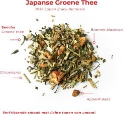 Soolong Enjoy Japan Nr34 Japanse Groene Thee - Fris & Licht Umami - Sencha, Citroengras & Lindebloesem - Duurzame Losse Thee - Premium Thee Uit Japan - Blik 20gram -Eten En Drinken 1200x1096