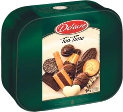 Delacre Tea Time 1kg - Koekjesdoos - 16 Verschillende Koekjes - 1000g