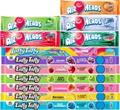 Amerikaans Snoep Pakket 12 Delig - Laffy Taffy - Airheads - Snoep Box - Amerikaans Snoepgoed - American Candy - Amerikaans Eten - Usa Snoep - Cadeau Pakket - Giftbox
