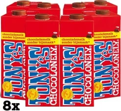 Tony's Chocolonely Chocolademelk - Chocolade Melk - Hot Chocolate - 8 X 1 Liter