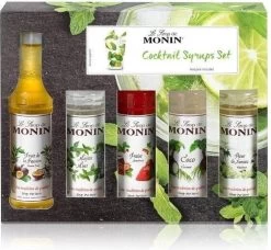 Monin Cadeau 10 Smaken Geschenkverpakking + Cocktailverpakking VOORDEEL PACK 10 Flesjes 5cl -Eten En Drinken 1200x1110