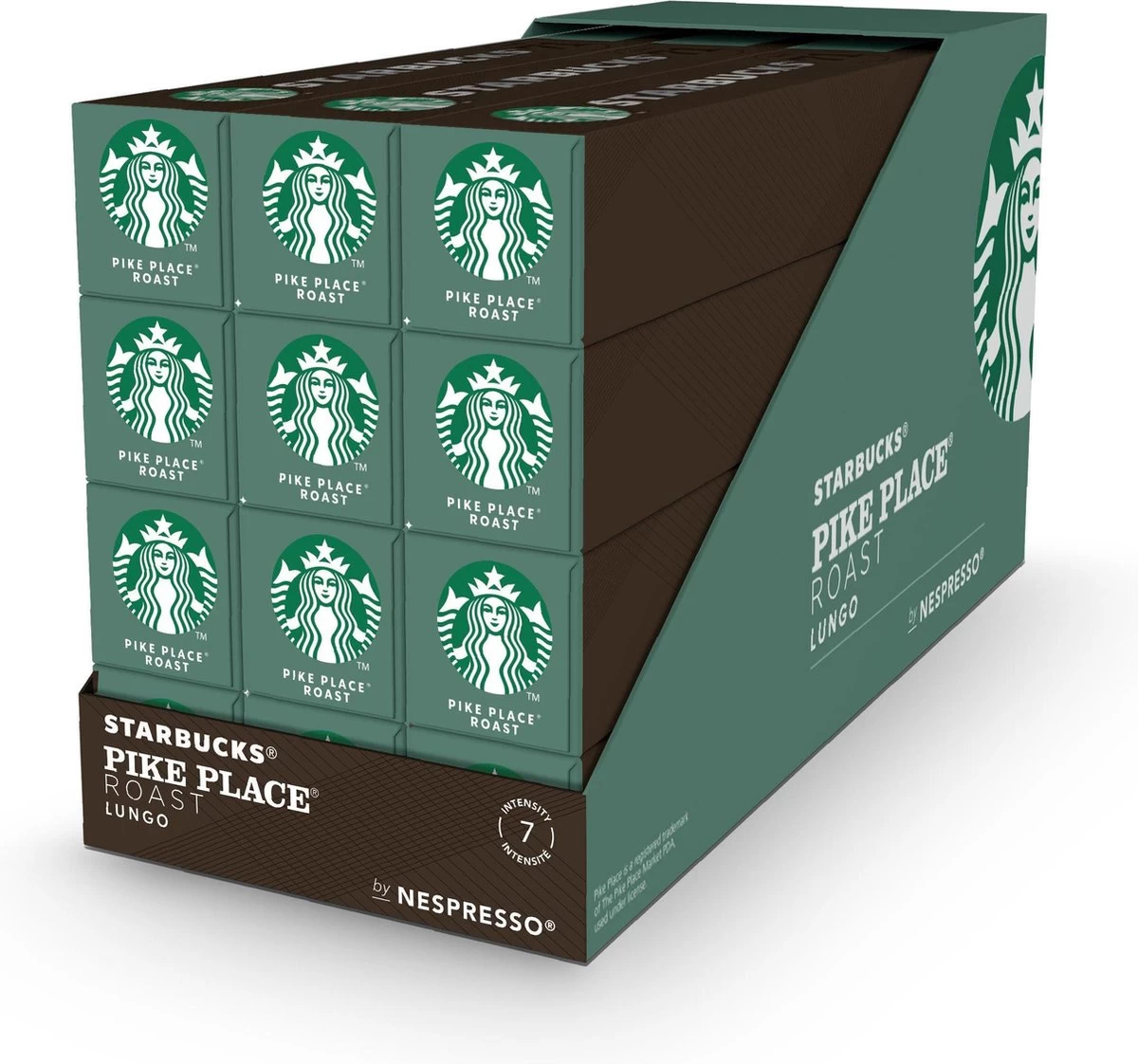 Starbucks By Nespresso Pike Place Medium Roast Capsules - 120 Koffiecups 3 Starbucks By Nespresso Pike Place Medium Roast Capsules - 120 Koffiecups