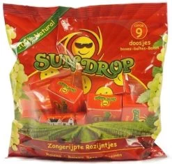 Rozijnen Snoepdoosjes Sundrop - Zak 126 Gram | Snoep Rozijnen