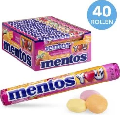 Mentos Fruit Snoep - 40 Rollen