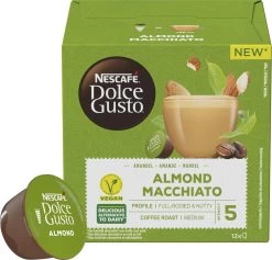 Nescafé Dolce Gusto Almond Macchiato Capsules - Vegan Koffie - 36 Koffiecups -Eten En Drinken 1200x1151