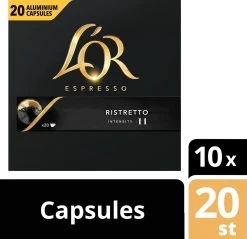 L'OR Espresso Ristretto Koffiecups - Intensiteit 11/12 - 10 X 20 Capsules -Eten En Drinken 1200x1160 2