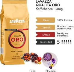 Lavazza Qualita Oro Koffiebonen - 500 Gram X4 -Eten En Drinken 1200x1170 3