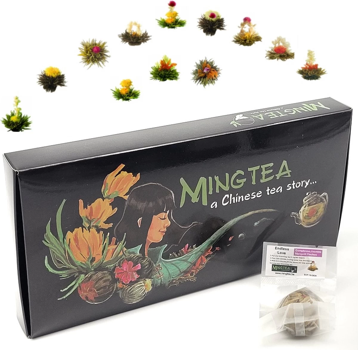 Luxe Verpakking Van 12 Theebloemen 3 Luxe Verpakking Van 12 Theebloemen