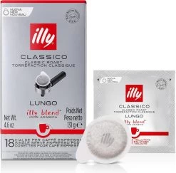 Illy - E.S.E. Servings Classico Lungo 12 X 18 Stuks -Eten En Drinken 1200x1182 3