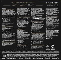 L'OR Espresso Ristretto Koffiecups - Intensiteit 11/12 - 10 X 20 Capsules -Eten En Drinken 1200x1186 2