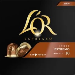 L'OR Lungo Estremo (10) - 10 X 20 Koffiecups -Eten En Drinken 1200x1187 1