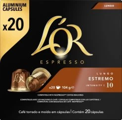 L'OR Lungo Estremo (10) - 10 X 20 Koffiecups -Eten En Drinken 1200x1187 2