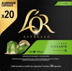L'OR Lungo Elegante Koffiecups - Intensiteit 6/12 - 10 X 20 Capsules 22 L'OR Lungo Elegante Koffiecups - Intensiteit 6/12 - 10 X 20 Capsules -Eten En Drinken 1200x1187 3