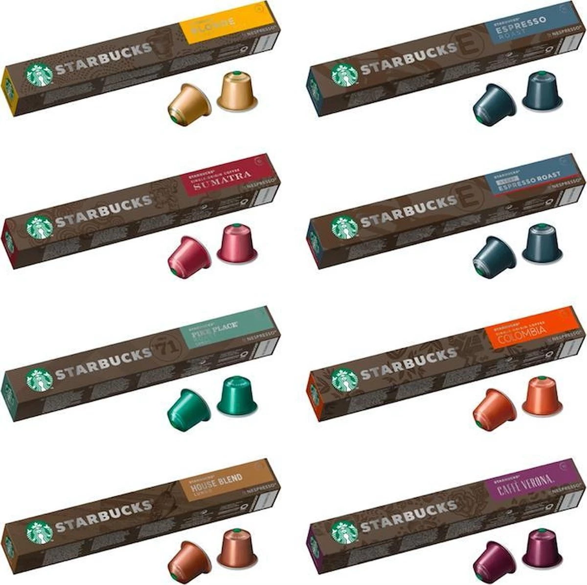 Starbucks® Nespresso Cups® Balanced Pack - 8 X 10 Stuks 4 Starbucks® Nespresso Cups® Balanced Pack - 8 X 10 Stuks - Afbeelding 2