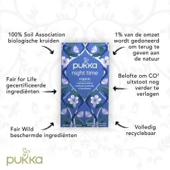 Pukka Night Time Thee, Met Haver, Kamille En Lavendel - 4 X 20 Zakjes - GB-BIO-05 -Eten En Drinken 1200x1200 140