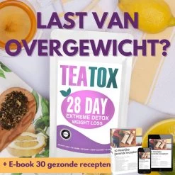 TeaTox™ 28 Dagen Afvallen Detox - Thee - Detox + E-book 30 Recepten