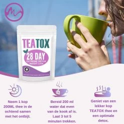 TeaTox™ 28 Dagen Afvallen Detox - Thee - Detox + E-book 30 Recepten -Eten En Drinken 1200x1200 187