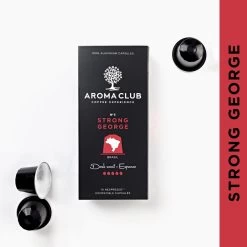 Aroma Club - Nespresso Compatible Capsules (120 St.) - No. 3 Strong George - Intensiteit 5/5 - Espresso - 100% Aluminium Koffiecups -Eten En Drinken 1200x1200 354