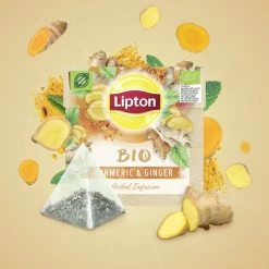 Lipton Turmeric & Ginger Kruidenthee, Met De Vurige, Verwarmende Smaak Van Gember En Kurkuma - 4 X 20 Zakjes - PL-EKO-03 -Eten En Drinken 1200x1200 43