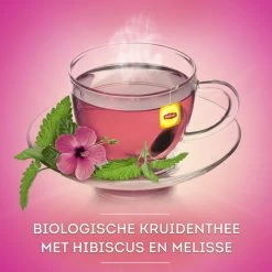 Lipton Hibiscus & Melissa Kruidenthee, Met De Zoete Smaak Van Hibiscus En De Frisse Smaak Van Melissa - 4 X 20 Zakjes - PL-EKO-03 -Eten En Drinken 1200x1200 61
